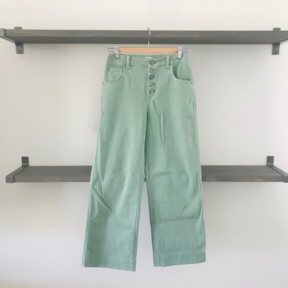 GAP High rise wide-leg crop jeans